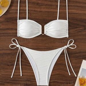 White SHEIN Bikini ☀️
